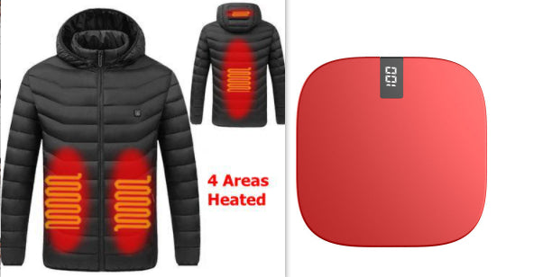 Winter Smart Heating Cotton USB Charging Heating Cotton Men's Jacket - fizzle