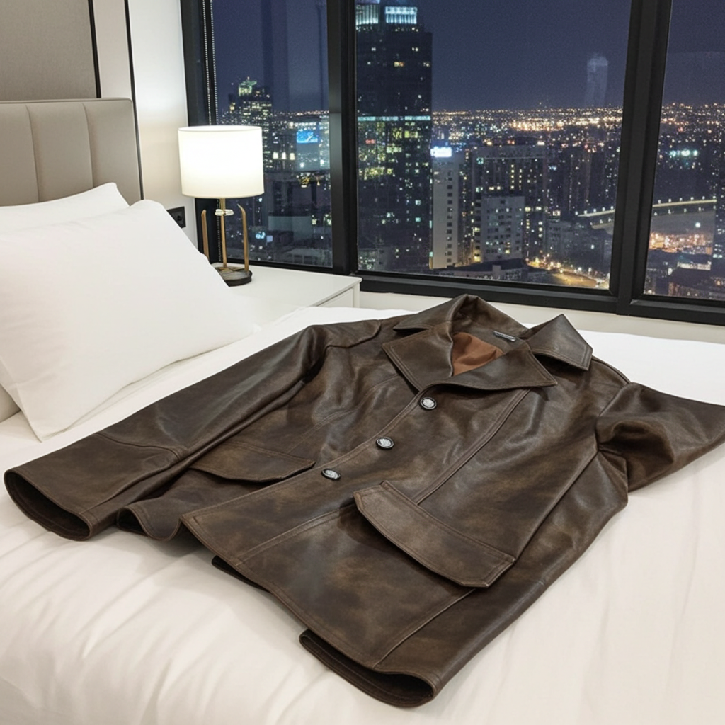 Chic Retro Cool Biker Leather Jacket Top